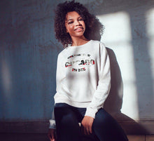 Load image into Gallery viewer, Excuse The Chicago in Me Women's Camo Sweatshirt