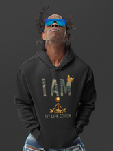 Load image into Gallery viewer, I AM MY LIFE COACH CAMO HOODIE