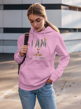 Load image into Gallery viewer, I AM MY LIFE COACH CAMO HOODIE