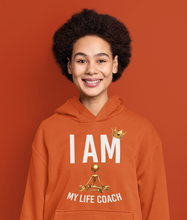 Load image into Gallery viewer, I AM MY LIFE COACH HOODIE UNISEX
